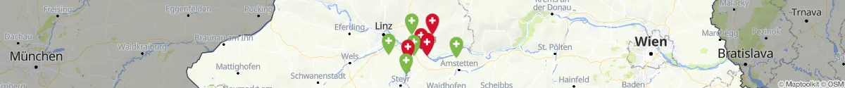 Kartenansicht für Apotheken-Notdienste in der Nähe von Perg (Perg, Oberösterreich)